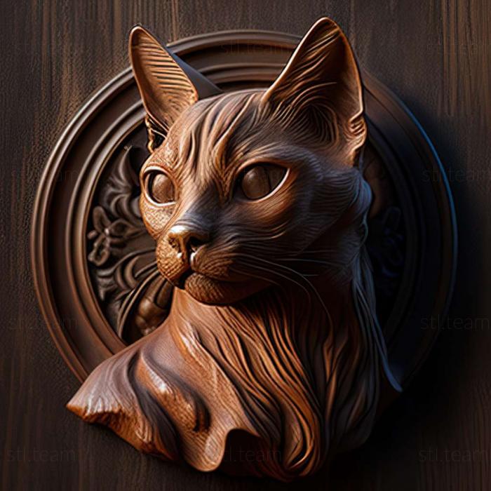 3D model Havana Brown cat (STL)